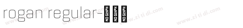 rogan regular字体转换